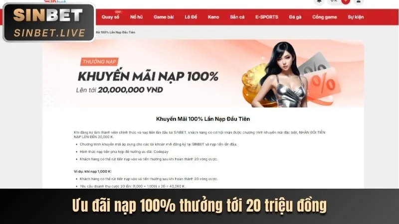 Các phương thức nạp rút tiền tại 12bet login